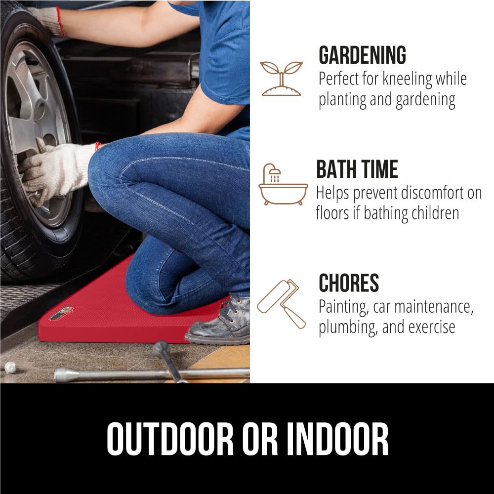 Gorilla Grip kneeling pad outdoors for gardening tasks