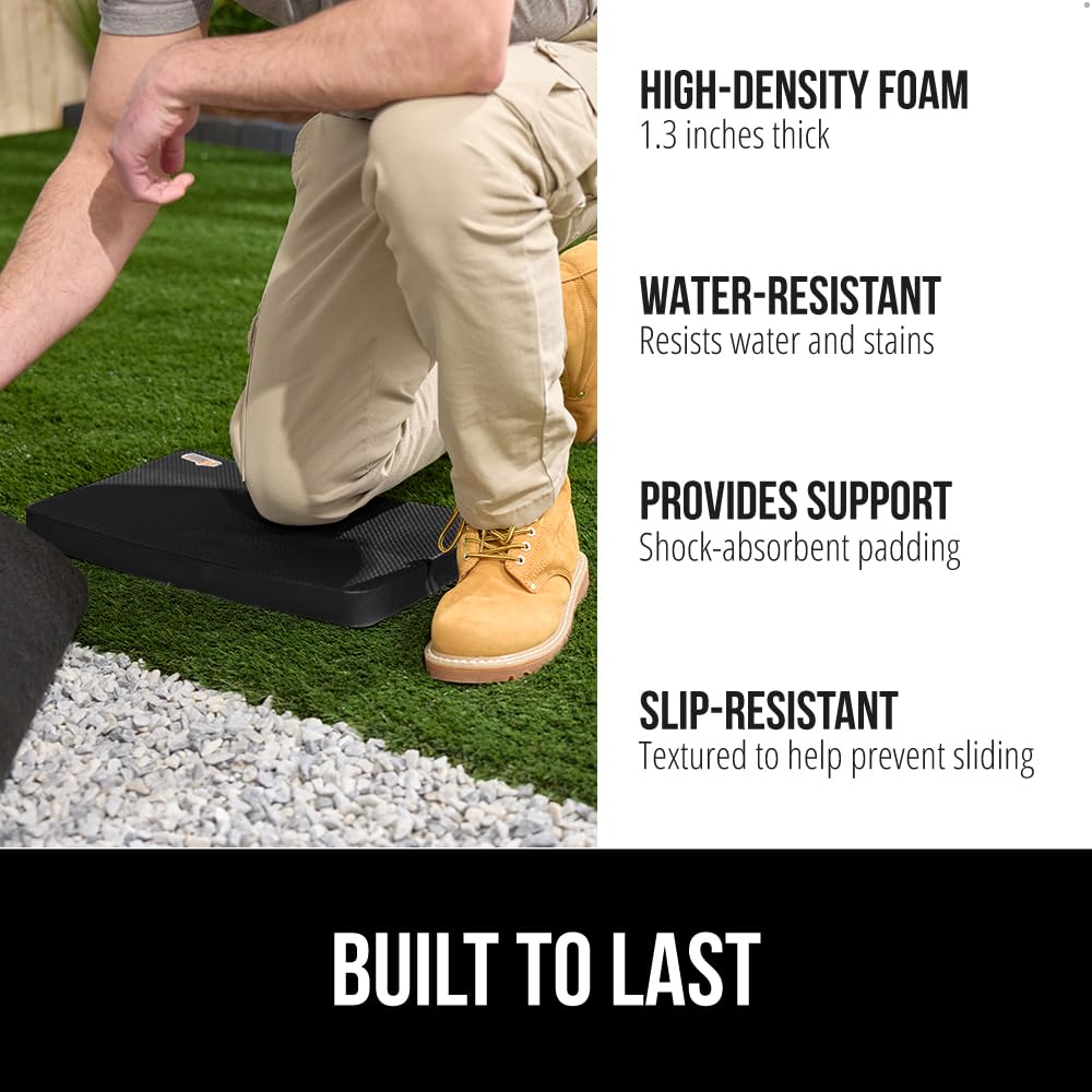 Gorilla Grip kneeling pad textured surface close-up for secure, slip-free kneeling