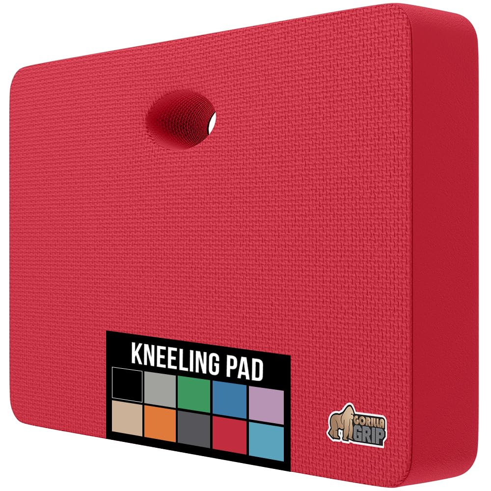 Gorilla Grip kneeling pad top-side texture prevents slips during gardening