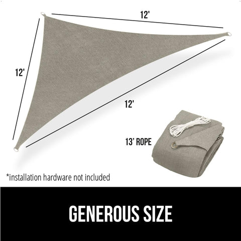 GORILLA GRIP outdoor shade graphite option complements patio décor.