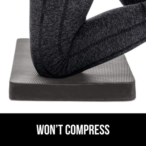 Patent-pending design of Gorilla Grip kneeling pad for durable support.