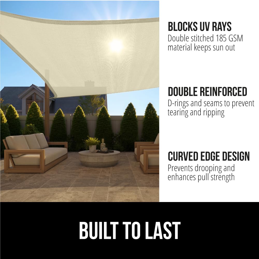 Gorilla Grip shade sail corner D rings resist rust for durability