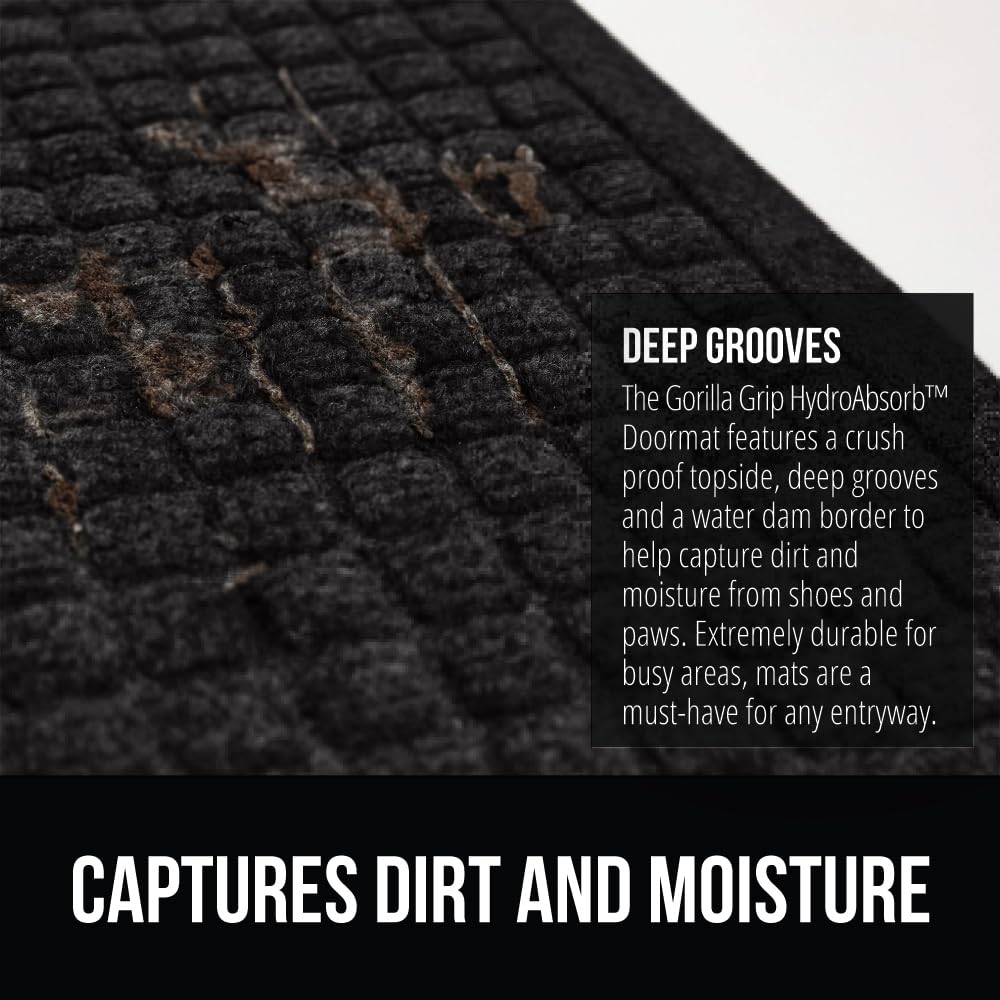 Gorilla Grip stain and fade resistant outdoor mat