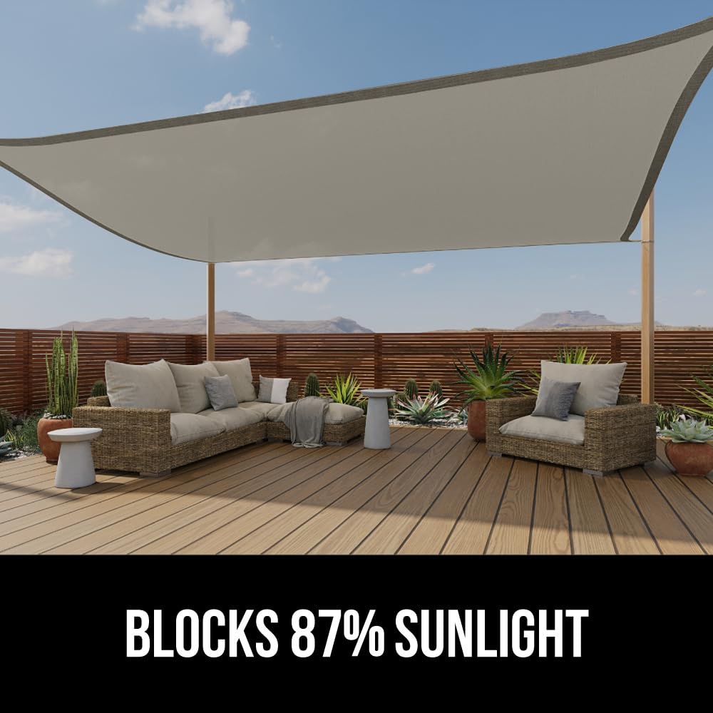 GORILLA GRIP rust-resistant stainless steel D rings provide lasting canopy durability.