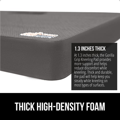 Textured topside and bottom prevent slipping on surfaces with Gorilla Grip.