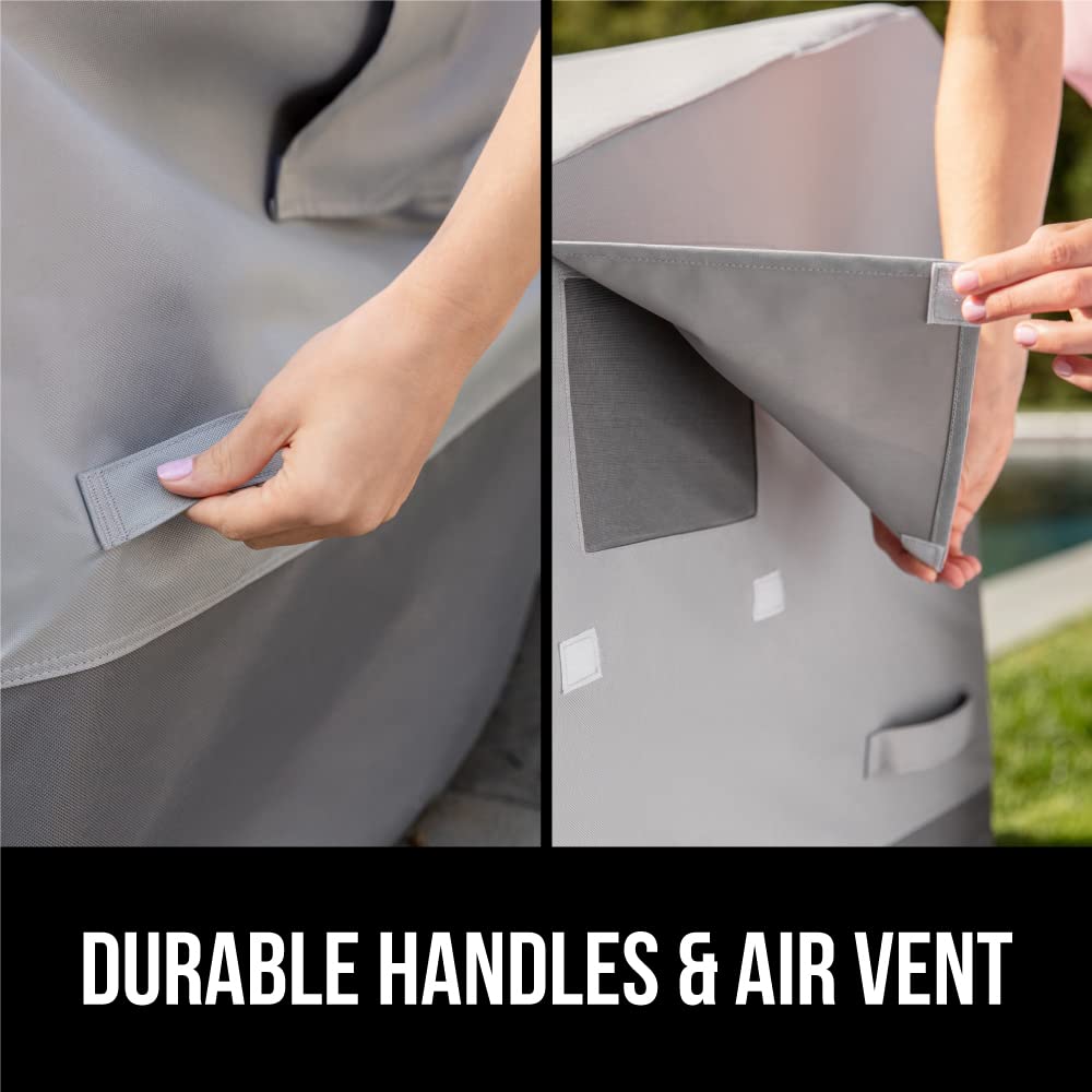 Gorilla Grip UV-Coated Patio Cover resists fading for year-round outdoor furniture.