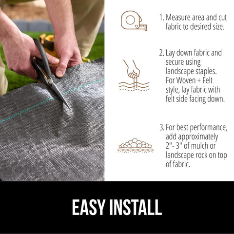 Gorilla Grip UV-resistant fabric designed for long-lasting landscaping projects.