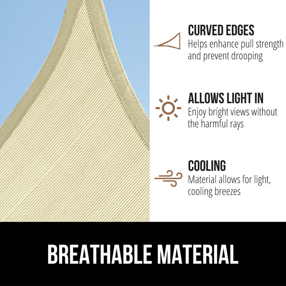 Gorilla Grip permeable fabric drains light rain to reduce pooling