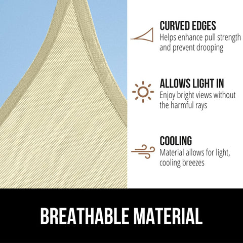 Gorilla Grip permeable fabric drains light rain to reduce pooling