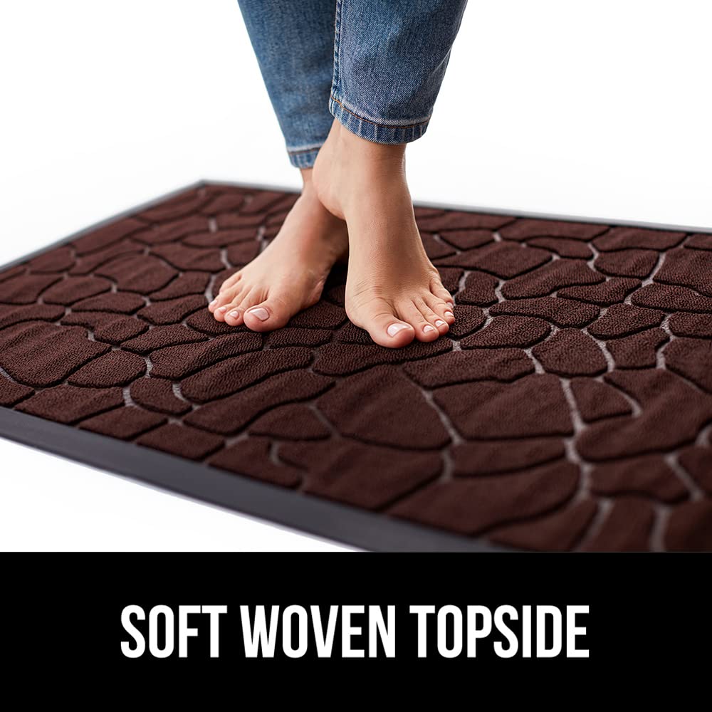 Gorilla Grip WeatherMax mat size 29x17 inches suits entryways.