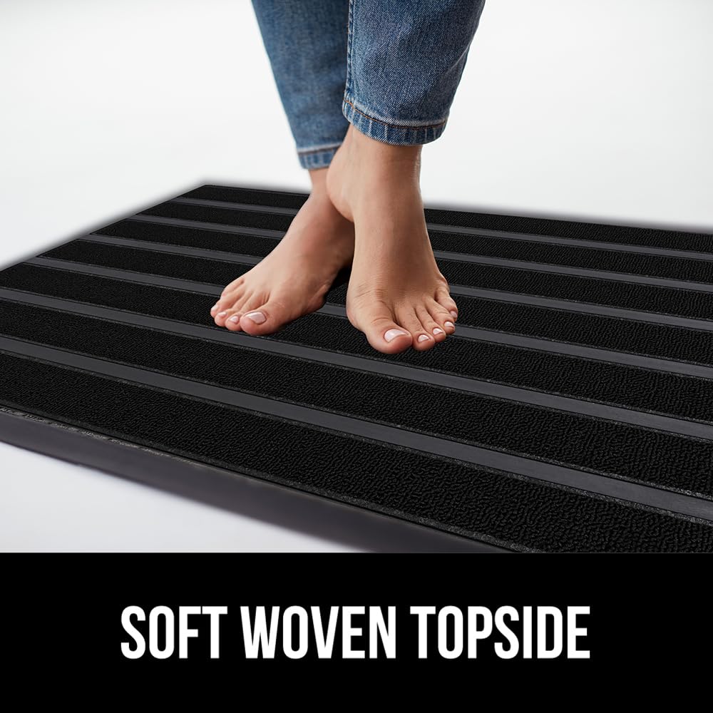 GORILLA GRIP WeatherMAX doormat 29x17 inch size fits standard doors.
