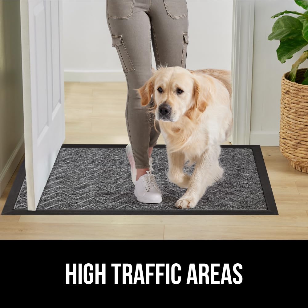 Gorilla Grip WeatherMax doormat 35x23 inches covers wide entry space