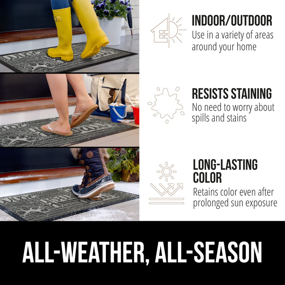 GORILLA GRIP WeatherMAX doormat backside with natural rubber for durability