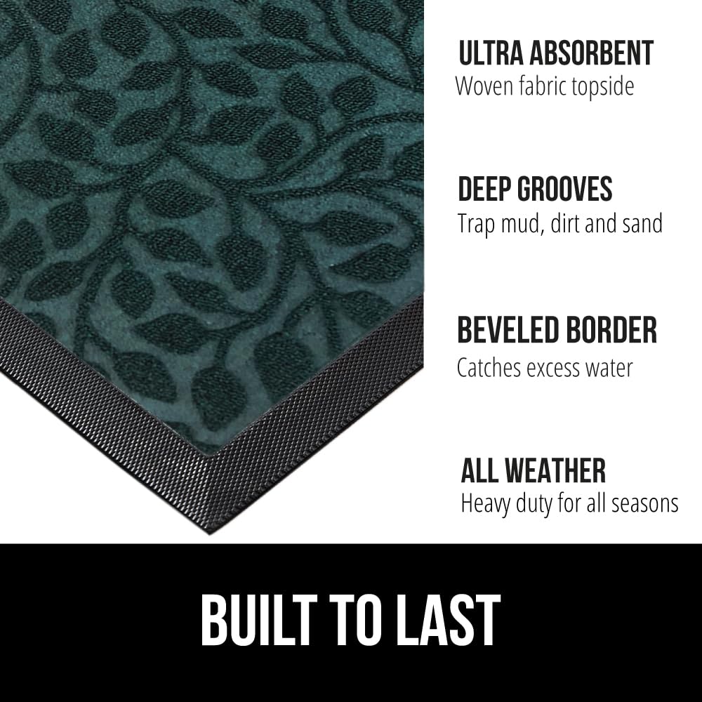 Gorilla Grip WeatherMAX doormat close-up shows deep grooves for dirt capture.