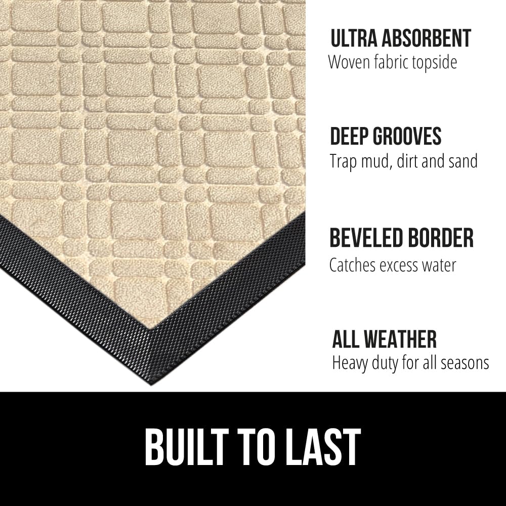 GORILLA GRIP WeatherMAX close-up shows deep grooves and beveled border trapping mud.