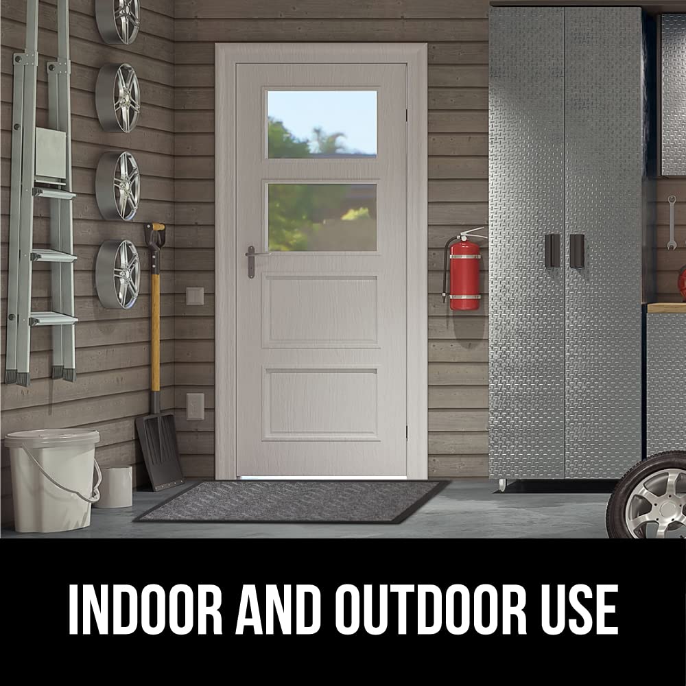 Gorilla Grip WeatherMAX doormat keeps entryways neat through rain and snow.