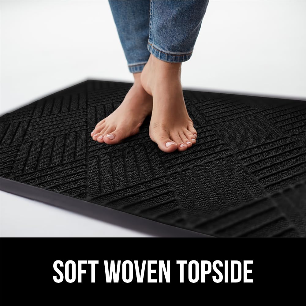 Easy to clean WeatherMAX mat from GORILLA GRIP after outdoor mess
