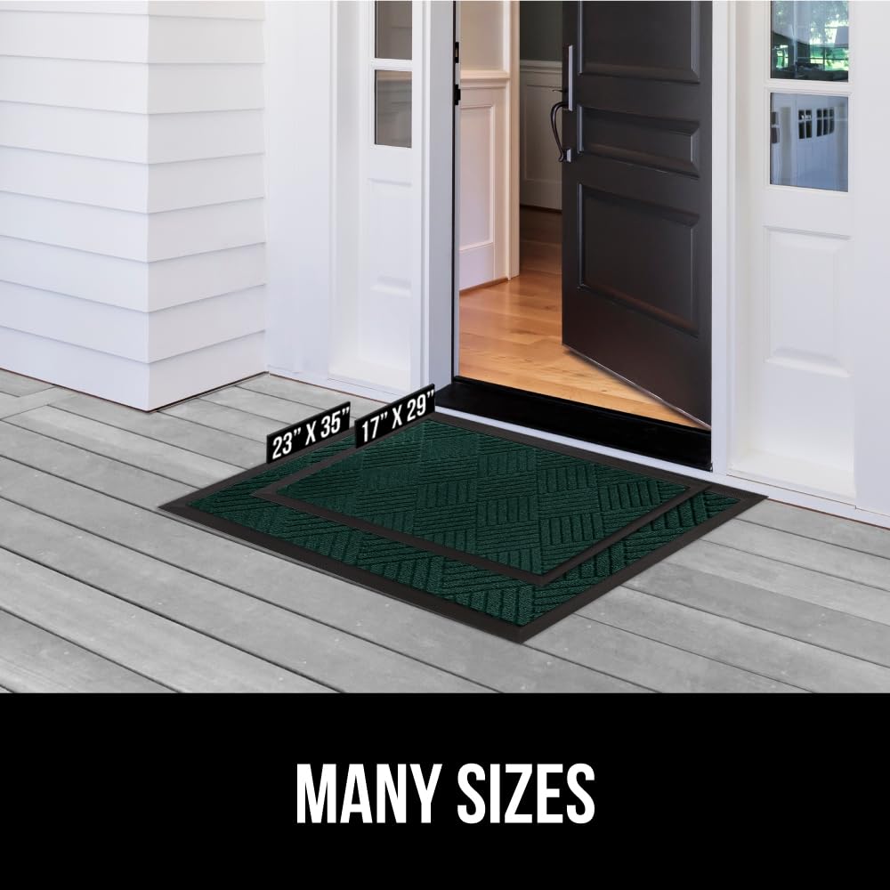GORILLA GRIP WeatherMAX doormat easy-clean design simplifies upkeep.