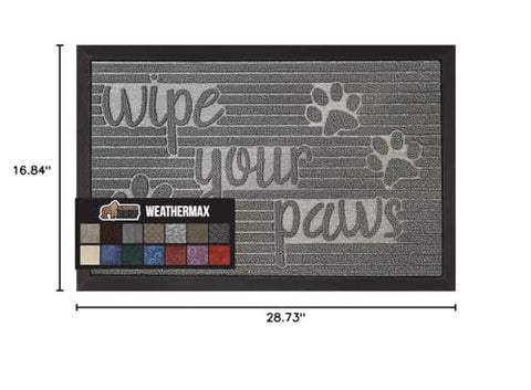 Front entry with WeatherMAX doormat capturing dirt and moisture