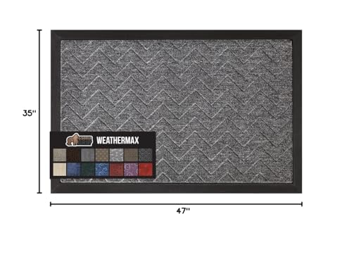 Gorilla Grip WeatherMAX doormat in the entryway helps keep indoor floors clean.