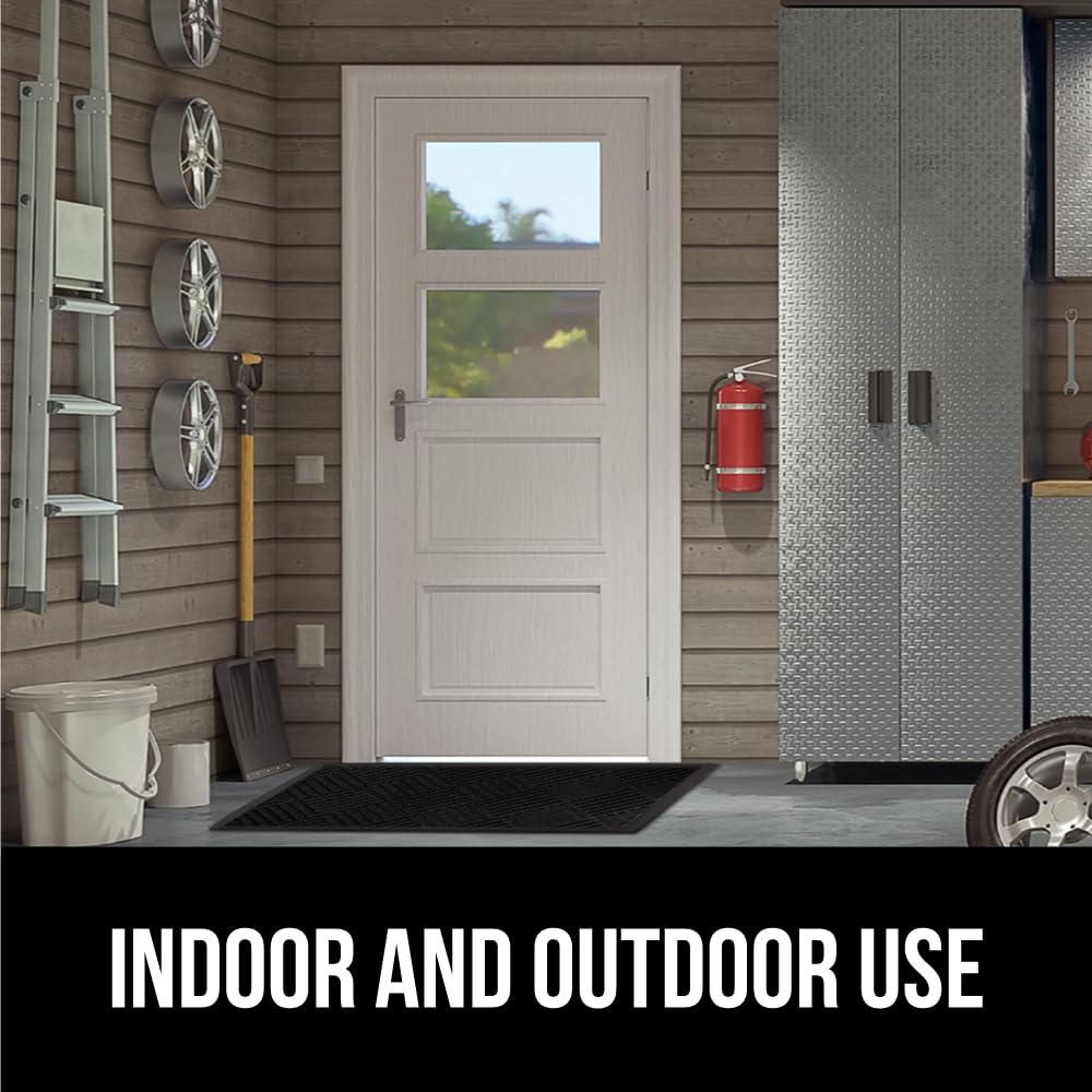All-season performance of GORILLA GRIP WeatherMAX doormat underfoot protection