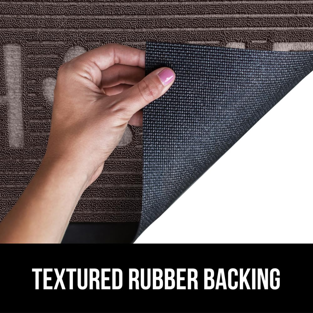 Gorilla Grip WeatherMAX low-profile mat fits doors smoothly.