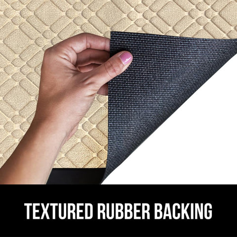 GORILLA GRIP WeatherMAX low-profile design fits under doors for smooth opening.