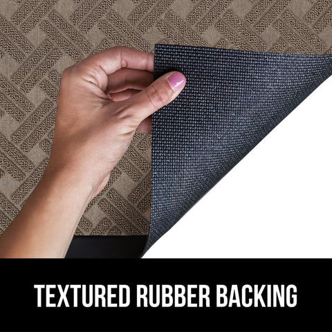 Gorilla Grip WeatherMAX low-profile 0.3 inch mat fits under most doors.