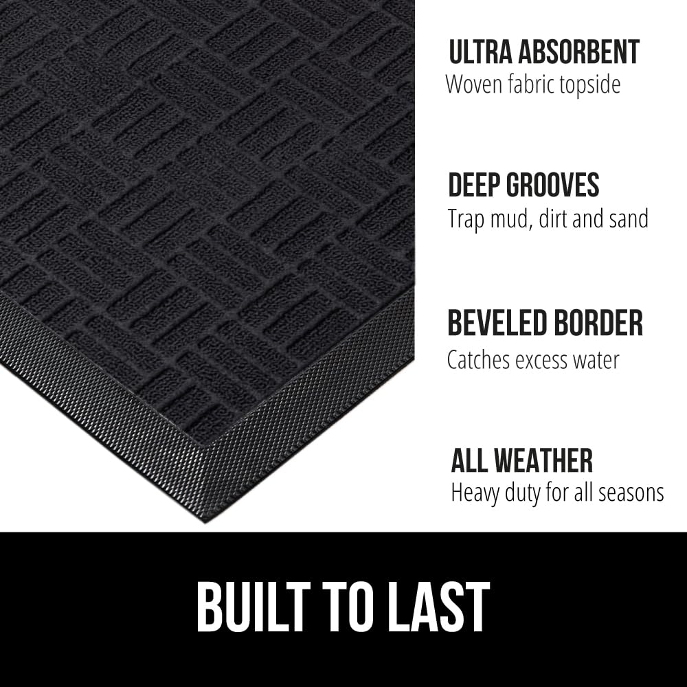 Gorilla Grip WeatherMAX close-up weave highlights dirt-trapping grooves.