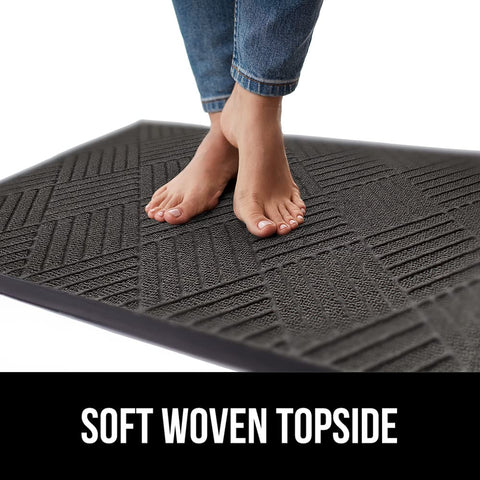 Gorilla Grip WeatherMax doormat natural rubber backing for tear resistance and grip