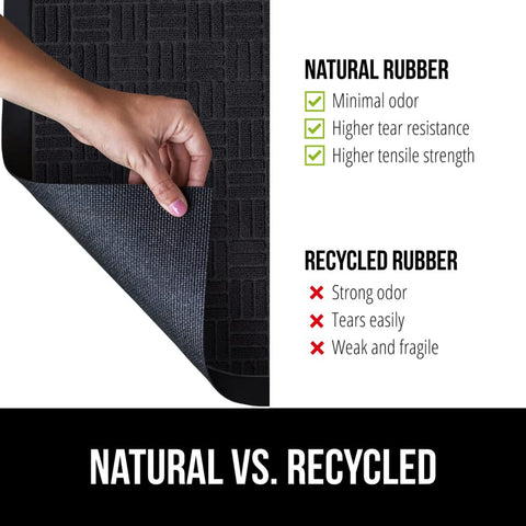 GORILLA GRIP WeatherMAX doormat 29x17 size supports high foot traffic.