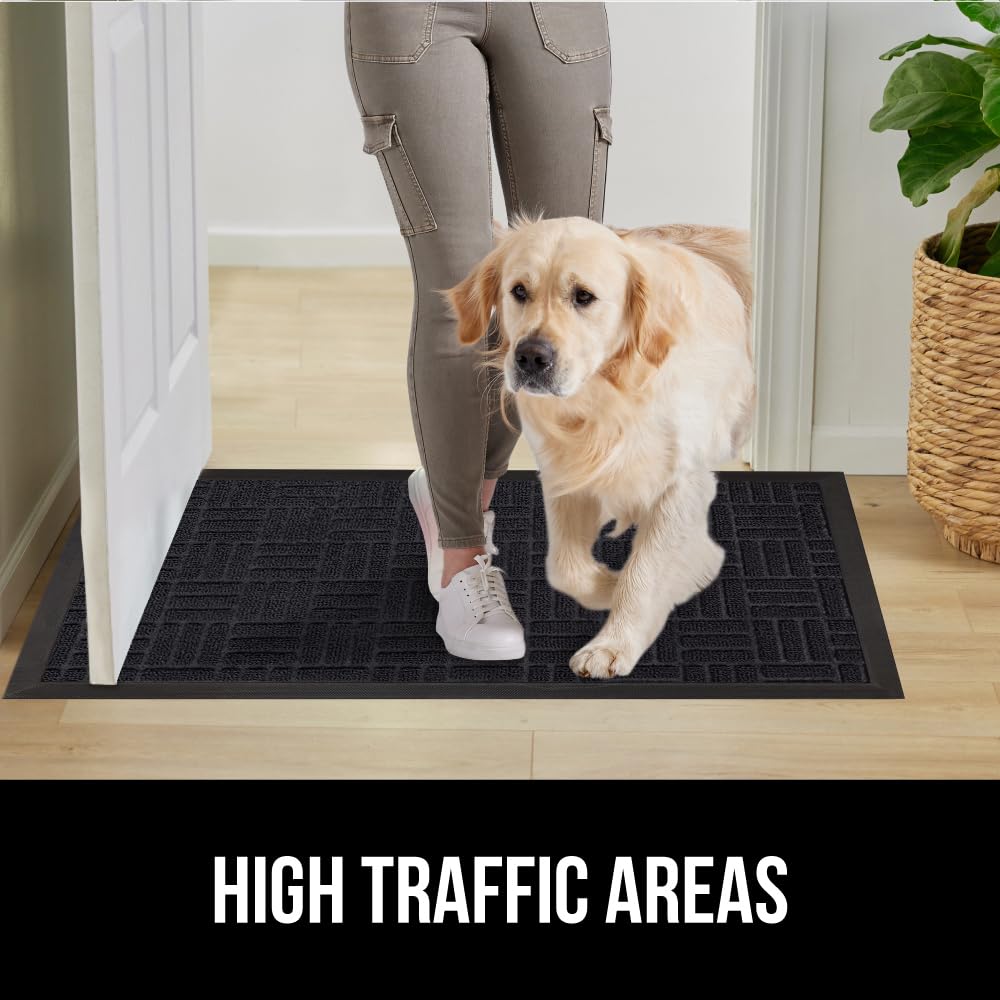 Gorilla Grip WeatherMAX doormat suitable for indoor and outdoor high-traffic entrances