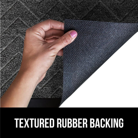Gorilla Grip WeatherMAX doormat uses natural rubber backing for durability.