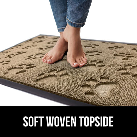 GORILLA GRIP WeatherMAX doormat outdoor use in snow and rain.