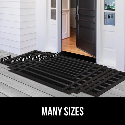 GORILLA GRIP WeatherMAX doormat performs well in rain and mud.
