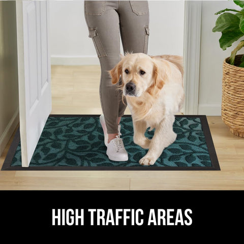 Gorilla Grip WeatherMAX doormat stain and fade resistant for year-round use.