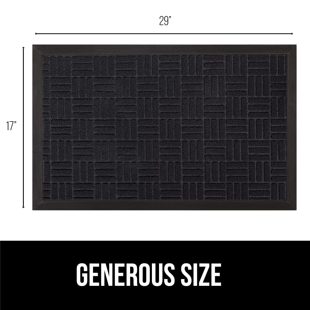 GORILLA GRIP WeatherMAX doormat with stain‑resistant top side helps keep flooring clean.