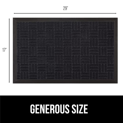 GORILLA GRIP WeatherMAX doormat with stain‑resistant top side helps keep flooring clean.