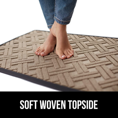 Gorilla Grip WeatherMax doormat weatherproof design withstands snow and rain.