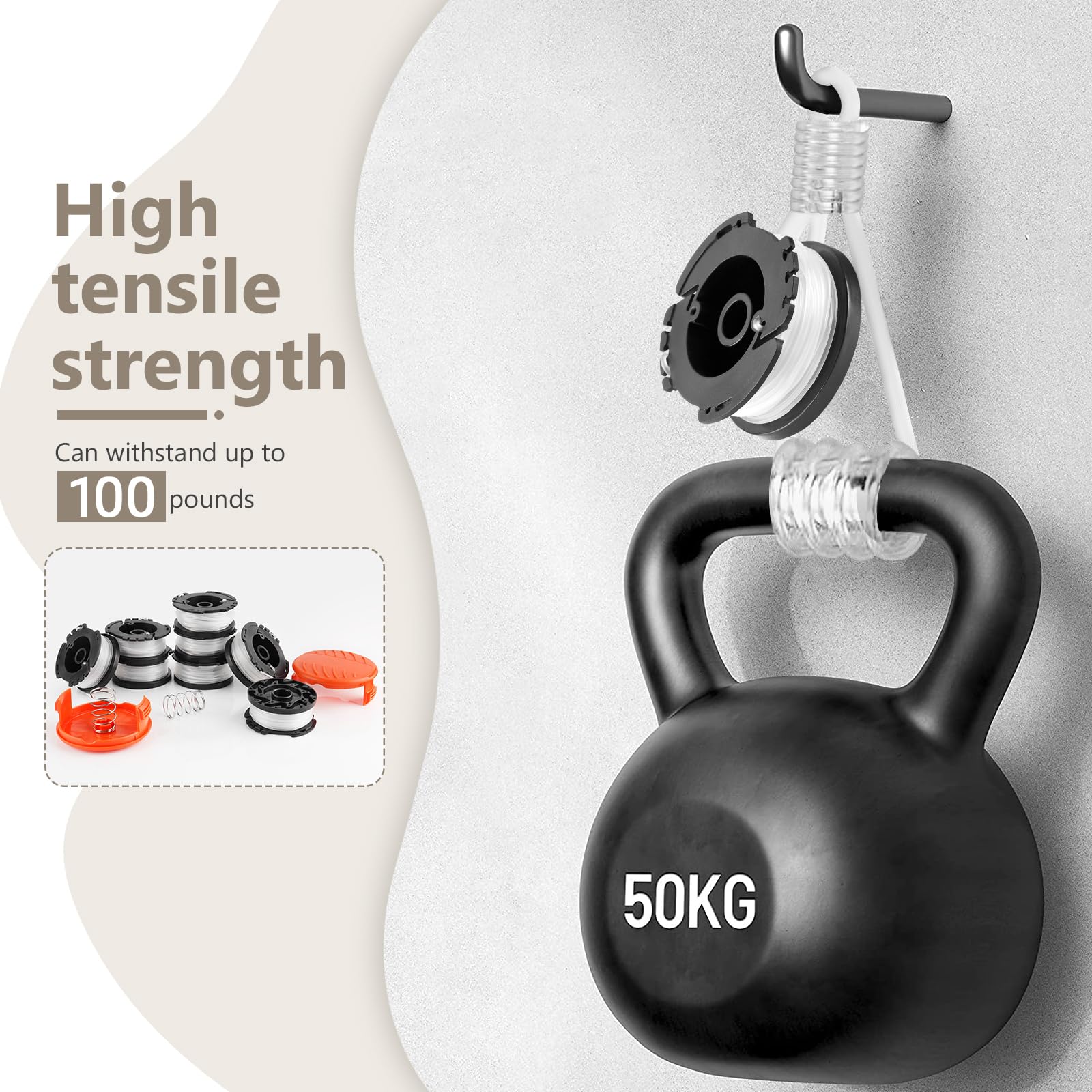 GOSDENG durable nylon polyamide string for longer life.