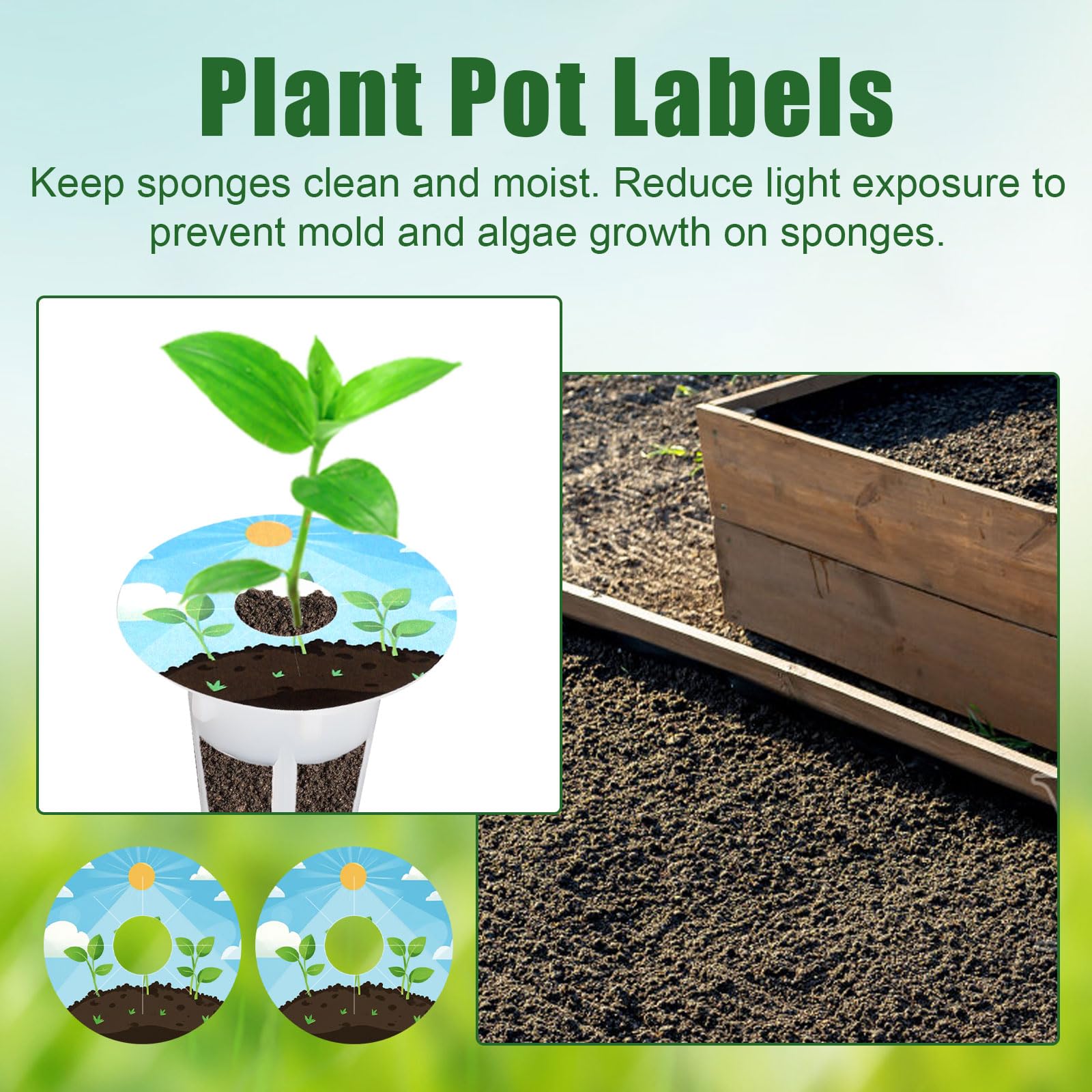 Gosknor grow-basket labels fit plastic planters of various sizes