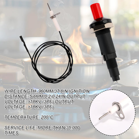 Gosknor push-button igniter for easy, quick lighting