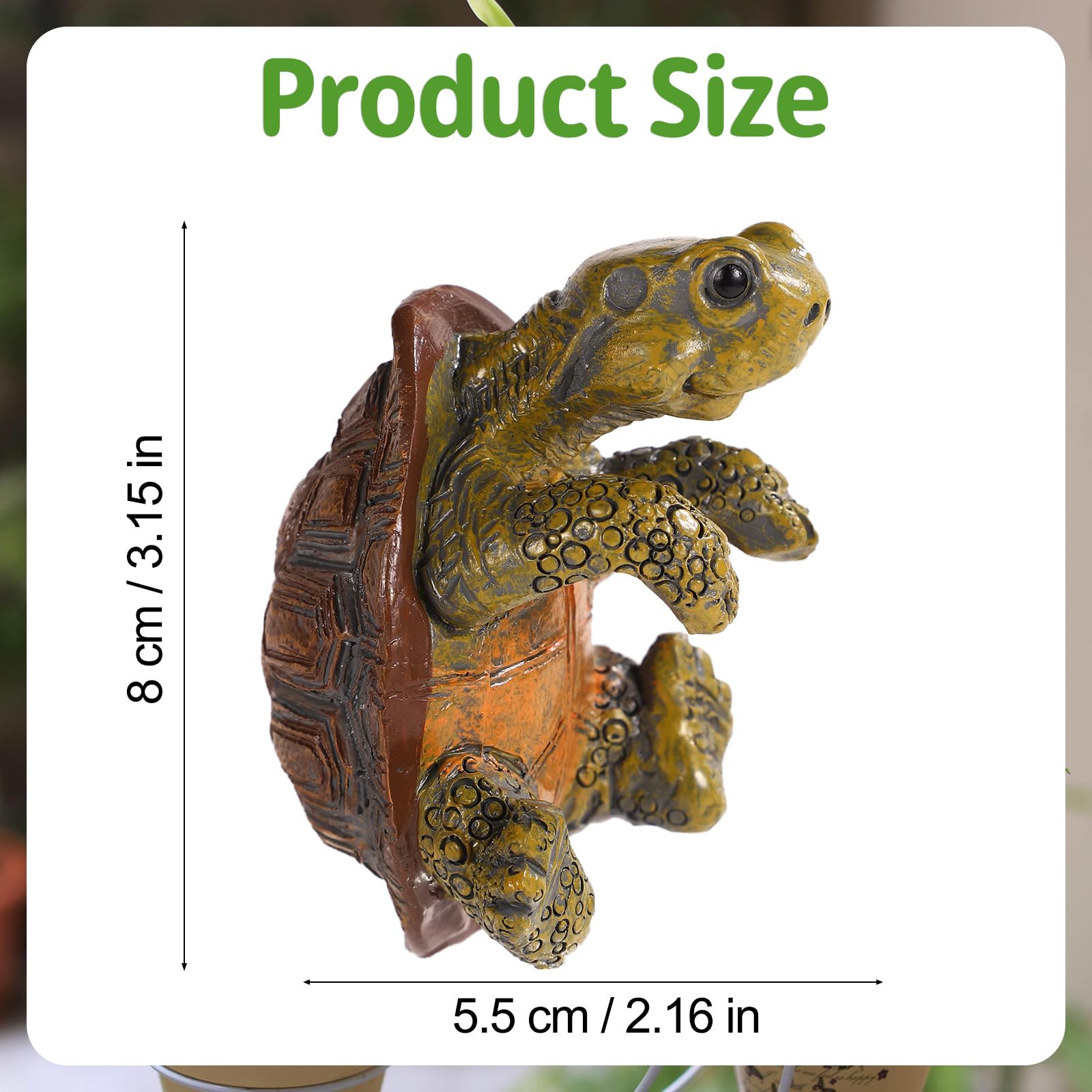 Gosknor resin turtle garden decor enhances plant pots with durable charm.
