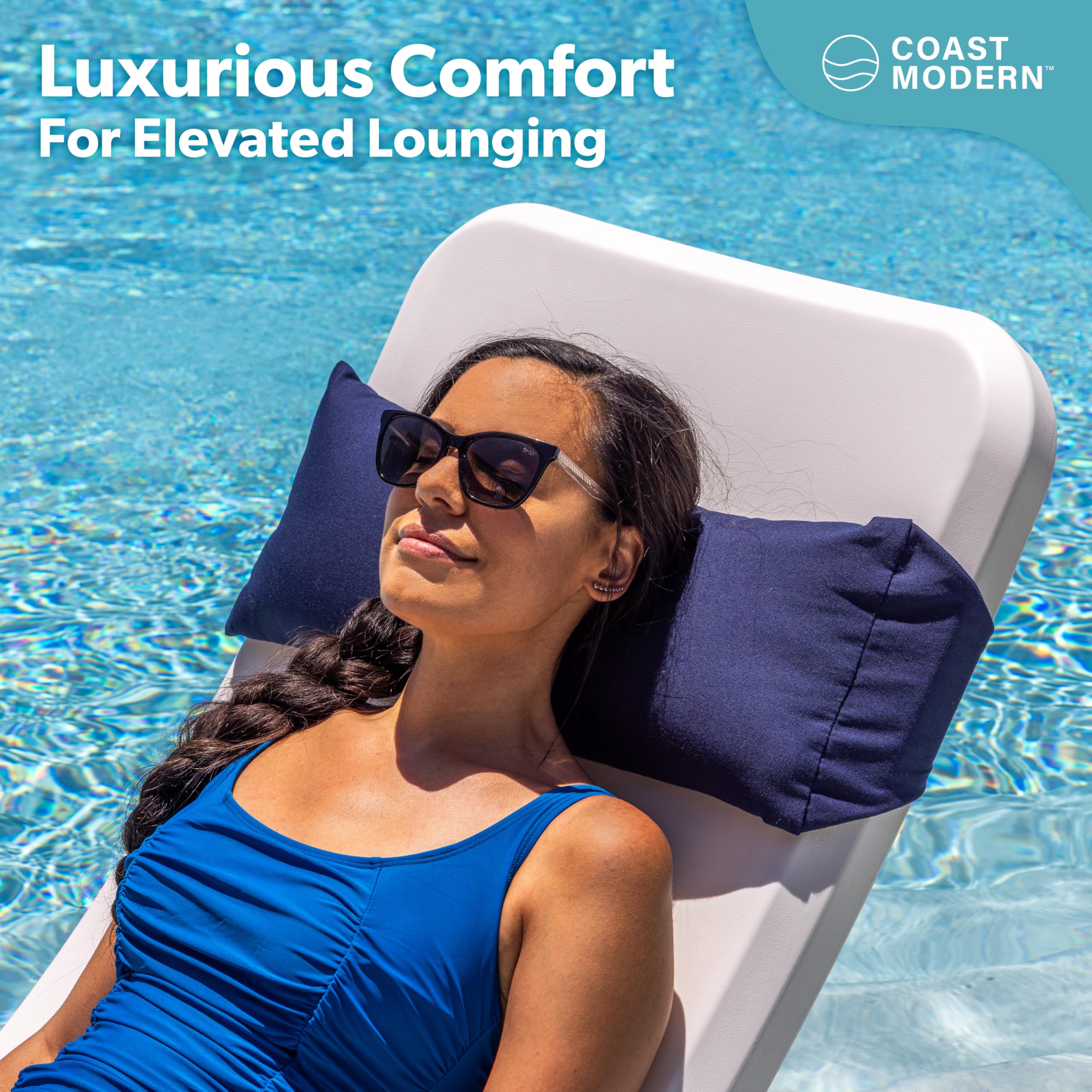 GoSports Coast Modern adjustable-strap keeps the pillow securely in place.