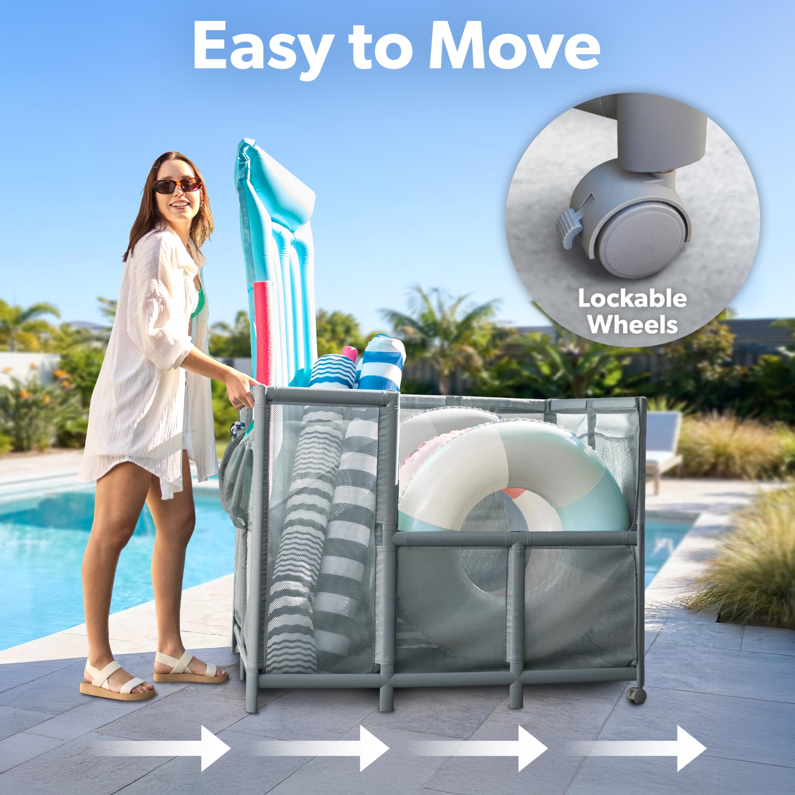 GoSports Coast Modern all-weather materials resist sun and saltwater damage