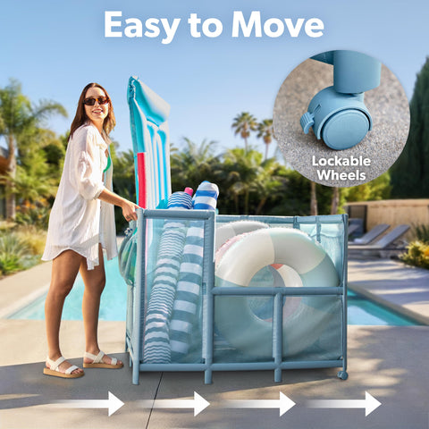 GoSports Coast Modern all-weather materials resist sun, chlorine, and saltwater.