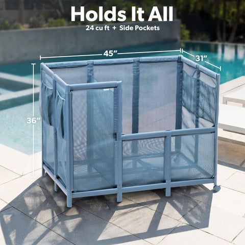 GoSports Coast Modern bin offers 23.6 cubic feet capacity for noodles.