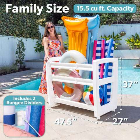 GoSports Coast Modern pool storage bin wheels for mobile yard setup