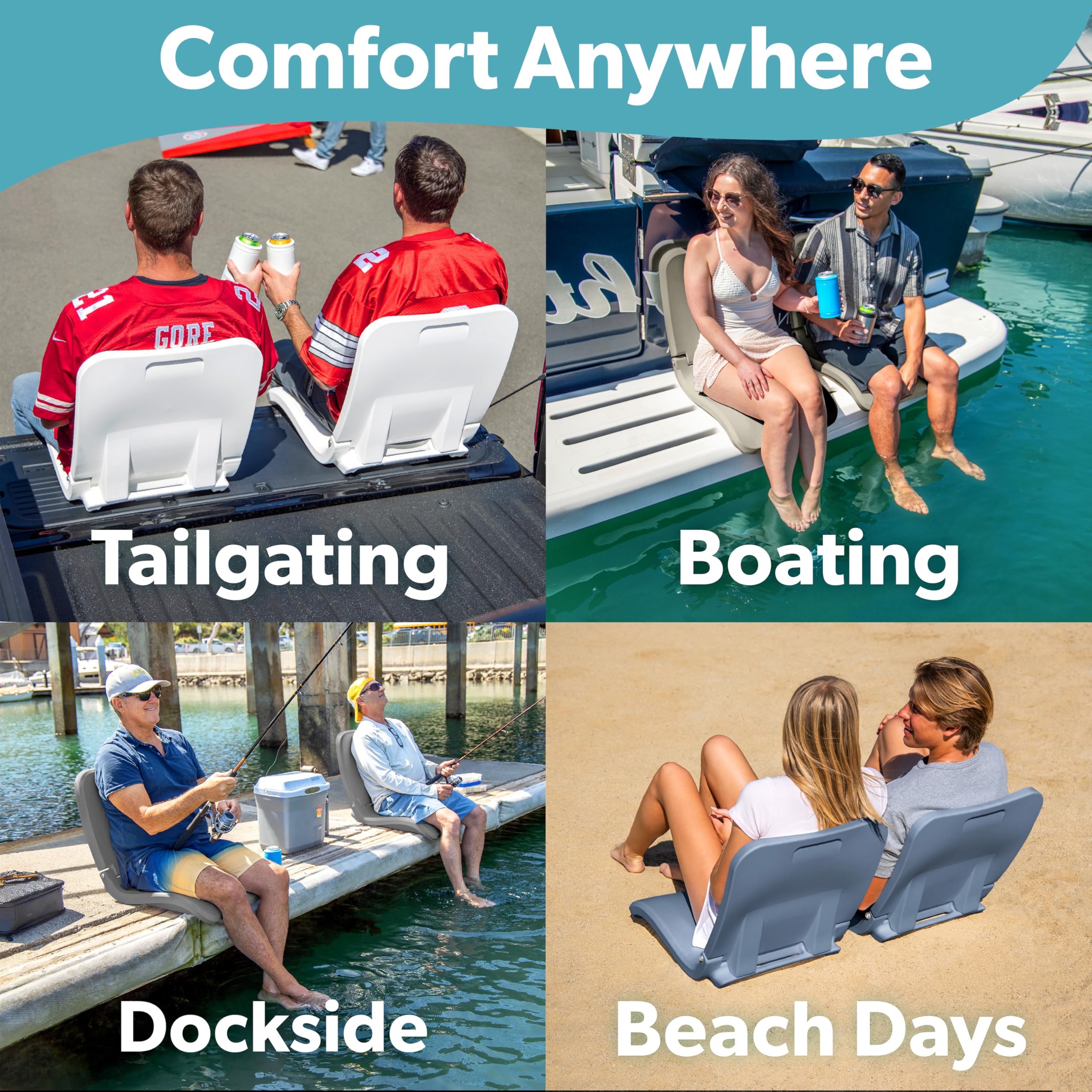 GoSports Coast Modern chair on the beach highlighting weather resistance.