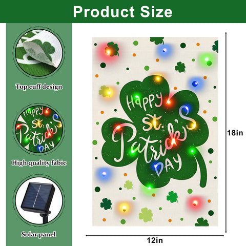 Gosuoa double-sided shamrock flag provides vivid visibility from any angle